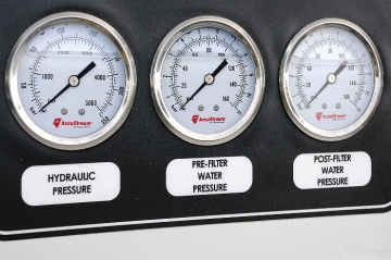 Waterjet pump control panel